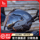 MT HELMETS西班牙MT頭盔男女雷神半盔四季雙鏡片摩托車(chē)3/4盔安全帽 升級版-星際半盔 黑灰巡航（默認透明鏡） XL (建議56-57cm)