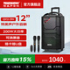 特美聲（TEMEISHENG） QX1229H廣場(chǎng)舞音響戶(hù)外便攜K歌藍牙拉桿移動(dòng)大功率唱歌話(huà)筒音箱 12寸標配+雙手持