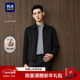 海瀾之家（HLA）大衣男25新款輕商務(wù)經(jīng)典系列保短款外套男冬季 黑色02 L 175/92A 推薦137~150斤