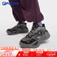 FILA FUSION斐樂(lè )潮牌女鞋EVA厚底潮鞋2025冬新款時(shí)尚老爹鞋休閑鞋 黑/暴風(fēng)雨灰-BC 37.5