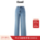 ELAND【零碳天絲】衣戀牛仔褲女雙側口袋闊腿長(cháng)褲2025新款 牛仔色(55)Indigo M /165