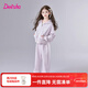 笛莎（DEESHA）童裝女童秋套裝2025年秋冬季新款中大童寬松休閑針織兒童運動(dòng)套裝 柔紫色 150