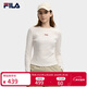 斐樂(lè ) 斐樂(lè )官方女子針織長(cháng)袖衫2025冬新款時(shí)尚休閑簡(jiǎn)約基礎圓領(lǐng)長(cháng)T 云峯白-IV XL 175/92A/XL