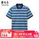 雅戈爾（YOUNGOR）短袖POLO衫男翻領(lǐng)時(shí)尚商務(wù)純棉面料雙珠地水柔棉手感柔軟POLO衫 YSPC520179PFA 2XL