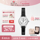 Rosemont瑞士進(jìn)口滿(mǎn)天星日歷女士手表復古優(yōu)雅玫瑰女款手表女禮物送女友 經(jīng)典黑