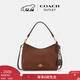 蔻馳（COACH）【禮物】奧萊女士女包流蘇裝飾LAUREL 31號單肩斜挎包流浪包手提 IM/復古棕色/楓棕色