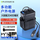 德力普（Delipow）戶(hù)外移動(dòng)電源18650鋰電池防水電源盒DC12V/USB5V雙口輸出充電寶適用釣魚(yú)燈自行車(chē)燈藍牙音箱直播等 多功能電源盒20400毫安【含6節電池+充電器】 DC12V+USB