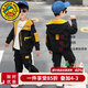 G.duck童裝男童秋裝套裝2026新款兒童運動(dòng)套裝男孩工裝兩件套春秋季衣服 黑色 140 建議身高130-140cm年齡9-10歲