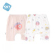 舒貝怡2件裝兒童短褲女童男童夏季寶寶大PP褲子純棉七分褲哈輪褲粉100