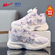 回力（Warrior）女童冬款加絨鞋兒童軟底保暖棉鞋休閑老爹鞋WZ-C288L 紫色36