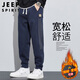JEEP SPIRIT吉普褲子男士休閑褲男秋冬季束腳長(cháng)褲寬松潮流運動(dòng)衛褲