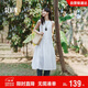 森馬（Semir）連衣裙女海邊度假掛脖兩穿長(cháng)裙2025夏季蝴蝶結初戀裙109325114011