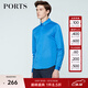 PORTS寶姿男裝春夏商務(wù)修身長(cháng)袖針織純色簡(jiǎn)約上衣MN8N005QCC033 寶石藍 L