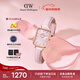 丹尼爾惠靈頓（DanielWellington）DW女士小方表全新珠光貝母手表新年禮物芭比粉色DW508