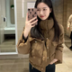 妙奕嘉韓版短款口袋棉服冬季棉服女外套冬洋氣棉襖高級感棉衣短款厚外套 復古立領(lǐng)面包服【卡其色】M（建議90-115斤）
