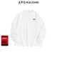 太平鳥(niǎo)男裝【商場(chǎng)同款】T恤春季新款寬松刺繡長(cháng)袖打底 B2CPF1122 白色1 S