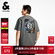 杰克·瓊斯（JACK&JONES）NBA聯(lián)名款夏季新款純棉字母貼布印花休閑寬松短袖T恤225201148 E40淺灰色 常規 M （175）
