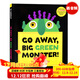 現貨 走開(kāi)大綠怪 Go Away, Big Green Monster! 英文原版繪本 吳敏蘭兒童英文洞洞面具書(shū) 人物扮演想象力培養英語(yǔ)繪本