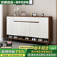 悠源諾品實(shí)木鞋柜家用門(mén)口入戶(hù)柜換鞋凳一體靠墻玄關(guān)柜入戶(hù)鞋柜大容量鞋架 【深胡桃+白】180*35*101