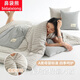 鼻袋熊A類(lèi)抱枕蓋毯二合一純棉100%全棉懶人休閑被子汽車(chē)載靠枕午休毯子 摩根【A類(lèi)母嬰標準 100%全棉面料】 50cm*50cm 大號加厚