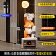 冰石美輕奢暴力熊客廳落地擺件小愛(ài)音響電視柜裝飾沙發(fā)旁高端喬遷禮物 暴力熊橙色k歌音響底座【電子表+小愛(ài)音箱+月球燈】