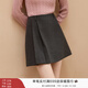 香影輕職場(chǎng)西裝套裝裙子女2025冬季新款正裝灰色西服短裙子兩件套 下裝 L