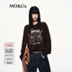 MO&Co.毛衣針織衫2025秋新品貓和老鼠聯(lián)名系列綿羊毛燙鉆MBE3SWTT08 布朗尼色 M /165
