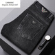 EMPORIO ARMANI EA7阿瑪尼牛仔褲男士韓版春秋薄款高端修身直筒彈力休閑長(cháng)褲子 2036黑灰 31 (2尺4腰圍)
