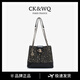 CK&WQ托特包輕奢新年女式2025新款小香風(fēng)時(shí)尚百搭通勤斜挎單肩包 粗花呢款黑色 無(wú)規格