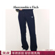 Abercrombie & Fitch女裝25秋冬新款百搭LOGO顯瘦微喇保暖抓絨運動(dòng)衛褲長(cháng)褲147-5116 海軍藍 L (165/84A) 偏大偏長(cháng)，建議小一碼