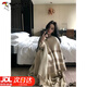 啄木鳥(niǎo)百搭時(shí)髦羊毛針織斗篷披肩圍巾女外套秋季外搭配裙子保暖圍脖坎肩 燕麥色
