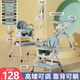 三條小魚(yú)寶寶餐椅多功能可折疊便攜兒童餐桌椅嬰幼兒小孩可調節吃飯桌座椅 升級綠【靠背可躺+折疊+萬(wàn)向輪】