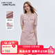LIME FLARE萊茵福萊爾氣質(zhì)法式小香風(fēng)連衣裙套裝女設計感2023夏 桃粉色 M