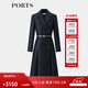 PORTS女裝氣質(zhì)系帶西裝連衣裙連衣裙ALQ9D056UFQ028 丈青色 6