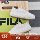 FILA 斐樂(lè )女鞋楊冪同款巖石鞋百搭帆布鞋2024夏季新款運動(dòng)鞋厚底鞋 泡沫白-WG 36