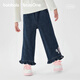巴拉巴拉【balaOne】童裝兒童長(cháng)褲女童2026春秋裝直筒牛仔褲