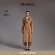 MAX MARA 女裝Manuela駱駝絨經(jīng)典系帶大衣1016141906 駝色 36