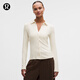 lululemon丨Hold Tight 女士緊身剪裁帶領(lǐng)長(cháng)袖襯衫 LW3IA5S 淺象牙白 S /6