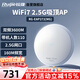 銳捷（Ruijie）WiFi7 2.5G無(wú)線(xiàn)吸頂ap RG-EAP272(MG) 千兆雙頻3600M 160M頻寬 企業(yè)級全屋wifi路由 酒店別墅MESH