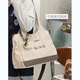 卡特駱（KATELUO）韓系ins可愛(ài)托特包女 學(xué)院風(fēng)學(xué)生上課單肩包休閑帆布斜挎包手提包 卡其色 帶小貓掛件
