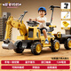 爸爸媽媽兒童電動(dòng)挖掘機遙控可坐人可挖土挖機玩具車(chē)工程車(chē)大號1-3歲-6歲