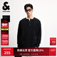 杰克·瓊斯（JACK&JONES）男裝25年秋冬季毛衣男士慵懶風(fēng)寬松休閑亨利領(lǐng)針織復古提花打底衫 E40黑色 常規 預售11月27日左右發(fā)貨 M （175）