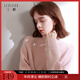 三彩2025冬季新款純色毛衣半高領(lǐng)針織衫插肩袖寬松毛衫簡(jiǎn)約M 櫻花粉 L 165/88A
