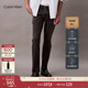 Calvin KleinJeans25秋冬新款男士經(jīng)典休閑通勤ck黑色洗水修身微彈牛仔褲