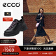愛(ài)步（ECCO）*休閑鞋女 厚底增高牛皮休閑運動(dòng)鞋女 蹤跡220713 HL 黑色22071351052 37