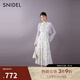 SNIDEL2025春夏優(yōu)雅荷葉邊小飛袖印花茶歇連衣裙SWFO252316 白色 M (1)