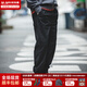 馬登工裝美式復古Easypants束腳褲抽繩哈倫休閑褲燈籠褲長(cháng)褲子男 黑色 L
