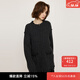 moussy&sly2025秋季新品廢土風(fēng)磨破毛邊慵懶感針織衫030IAZ70-4471 杢灰色180 均碼 00020/F