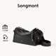 Songmont山下有松循跡系列中號觀(guān)物相機包植鞣皮單肩斜挎包 煙墨黑 現貨