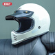 BEASLEY HELMETS比斯力復古頭盔全盔摩托車(chē)Z-502男女夏季頭盔巡航機車(chē)越野頭盔 502-象牙白 XL碼（推薦頭圍59~60）